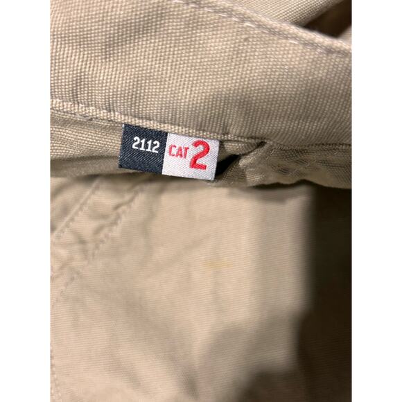 Carhartt FR Cargo Pants Mens 33x34 Khaki FRB240-GKH CAT 2 Loose Fit Lineman - Picture 6 of 9